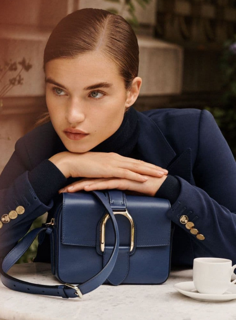 Meghan Roche featured in  the Ralph Lauren advertisement for Pre-Spring 2022