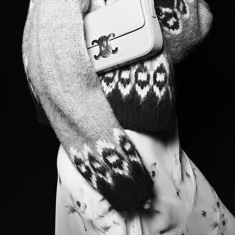 Sara Grace Wallerstedt featured in  the Celine advertisement for Spring/Summer 2022