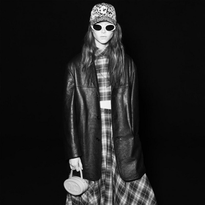 Sara Grace Wallerstedt featured in  the Celine advertisement for Spring/Summer 2022