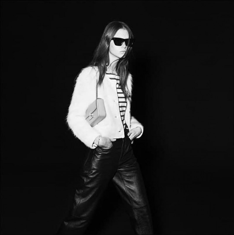 Sara Grace Wallerstedt featured in  the Celine advertisement for Spring/Summer 2022