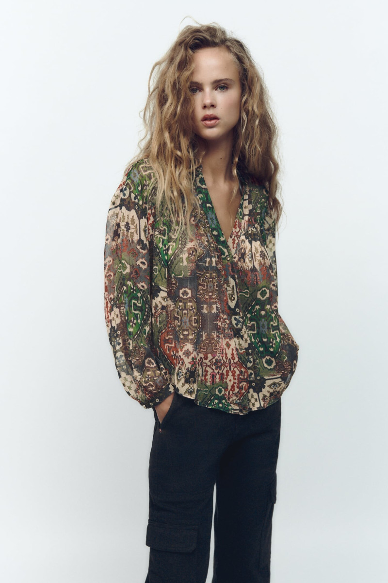 Olivia Vinten featured in  the Zara catalogue for Winter 2022