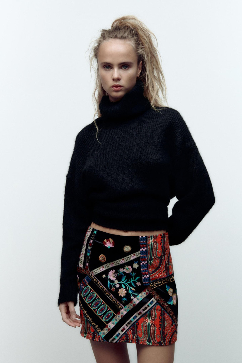 Olivia Vinten featured in  the Zara catalogue for Winter 2022