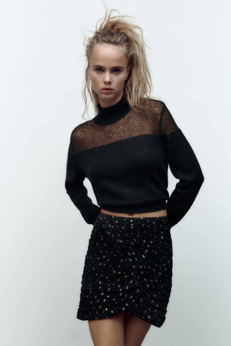 Olivia Vinten featured in  the Zara catalogue for Winter 2022