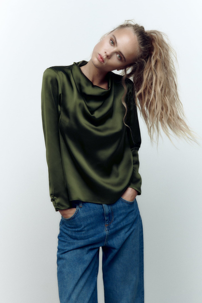 Olivia Vinten featured in  the Zara catalogue for Winter 2022