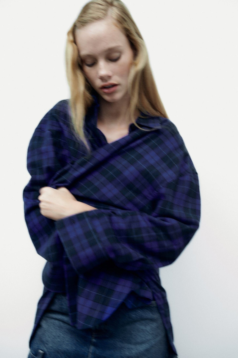 Tess Summer Carter featured in  the Zara catalogue for Winter 2022