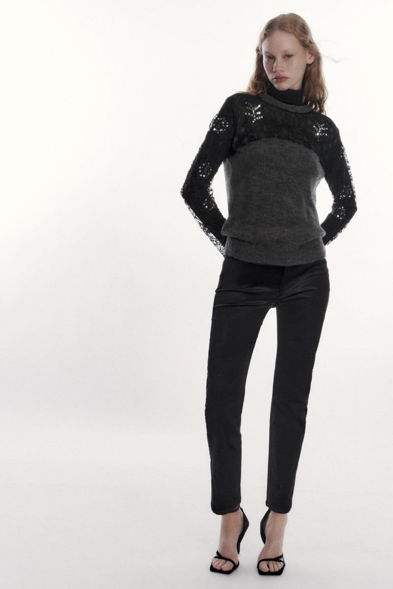 Tess Summer Carter featured in  the Zara catalogue for Winter 2022