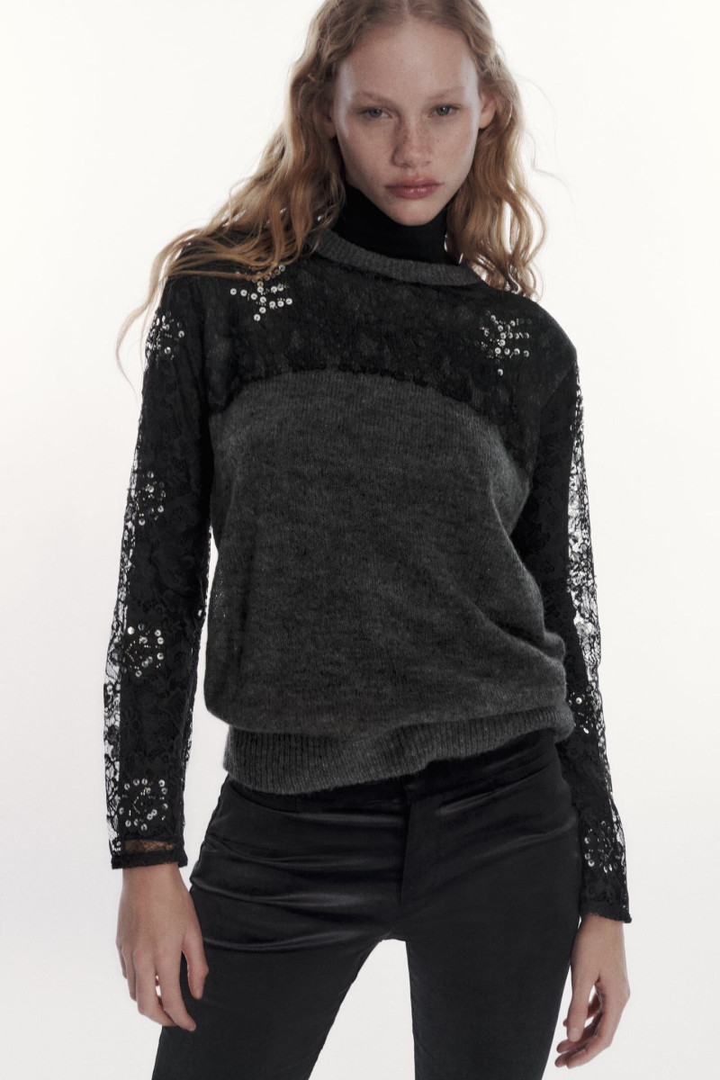 Tess Summer Carter featured in  the Zara catalogue for Winter 2022