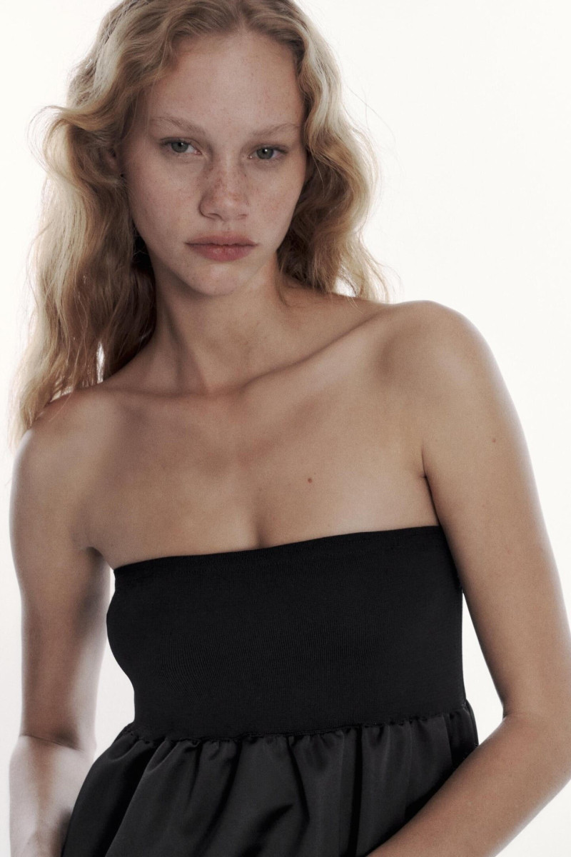 Tess Summer Carter featured in  the Zara catalogue for Winter 2022