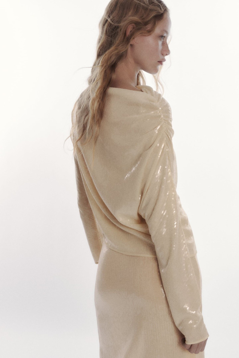 Tess Summer Carter featured in  the Zara catalogue for Winter 2022