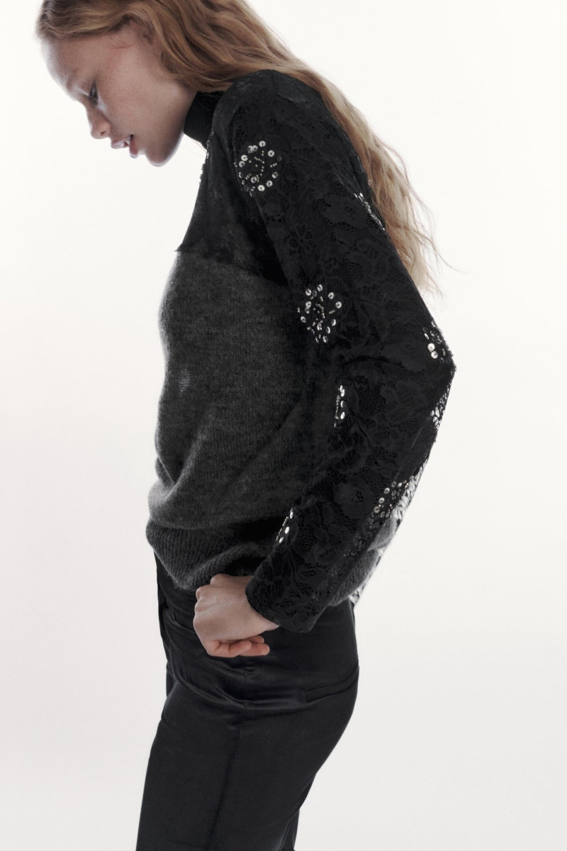 Tess Summer Carter featured in  the Zara catalogue for Winter 2022