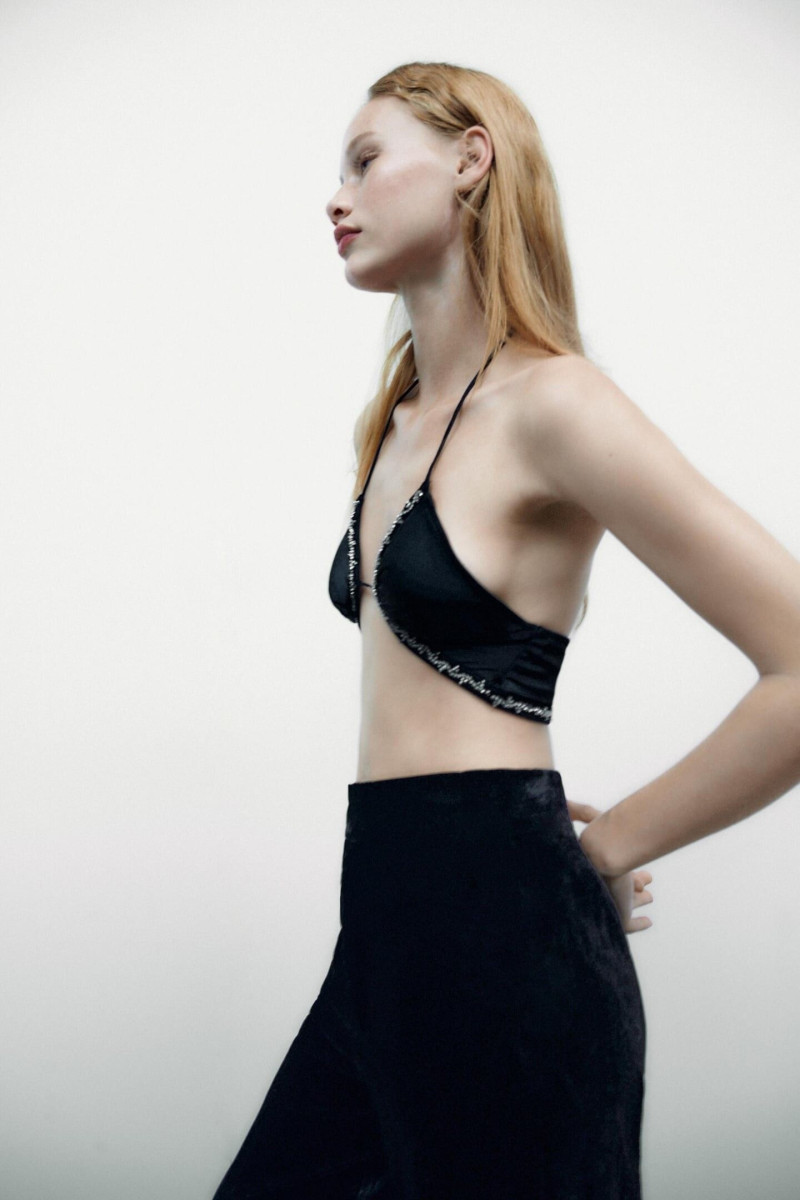 Tess Summer Carter featured in  the Zara catalogue for Winter 2022