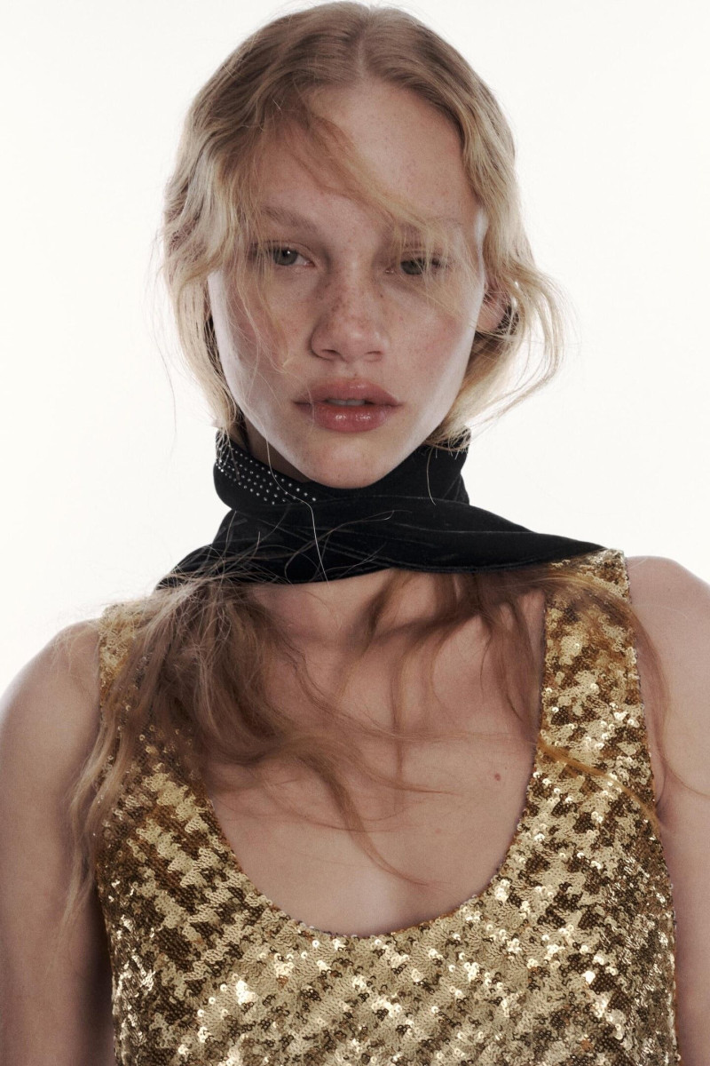 Tess Summer Carter featured in  the Zara catalogue for Winter 2022