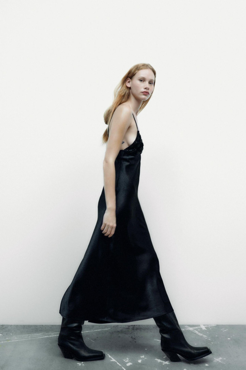 Tess Summer Carter featured in  the Zara catalogue for Winter 2022
