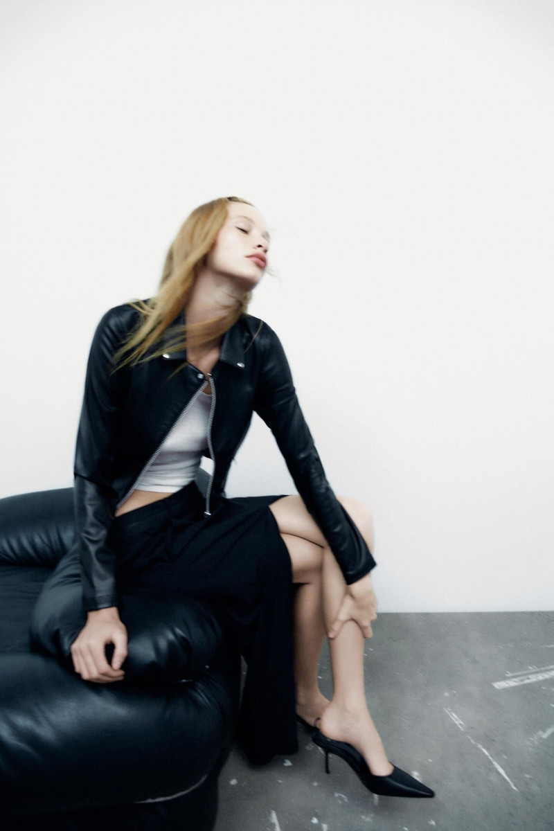 Tess Summer Carter featured in  the Zara catalogue for Winter 2022