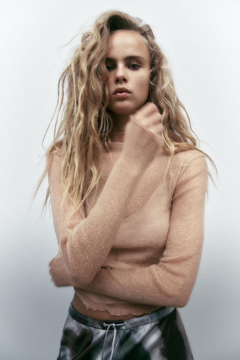 Olivia Vinten featured in  the Zara catalogue for Winter 2022