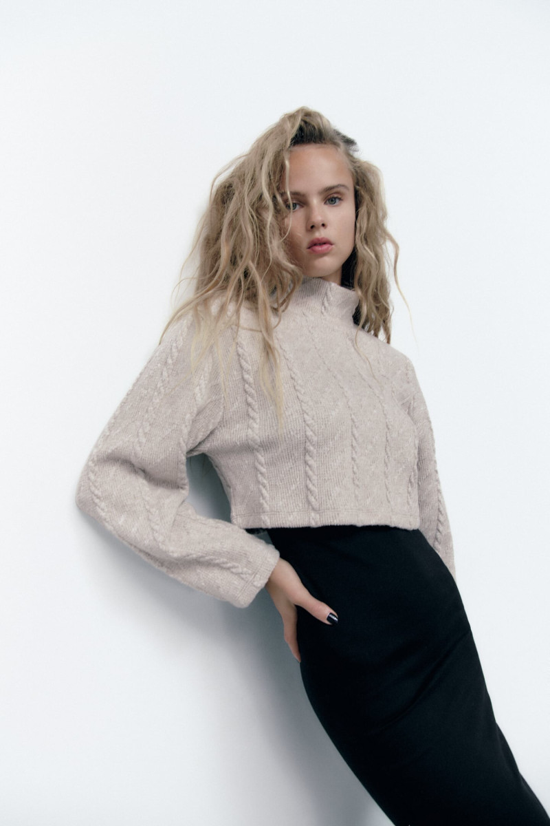 Olivia Vinten featured in  the Zara catalogue for Winter 2022