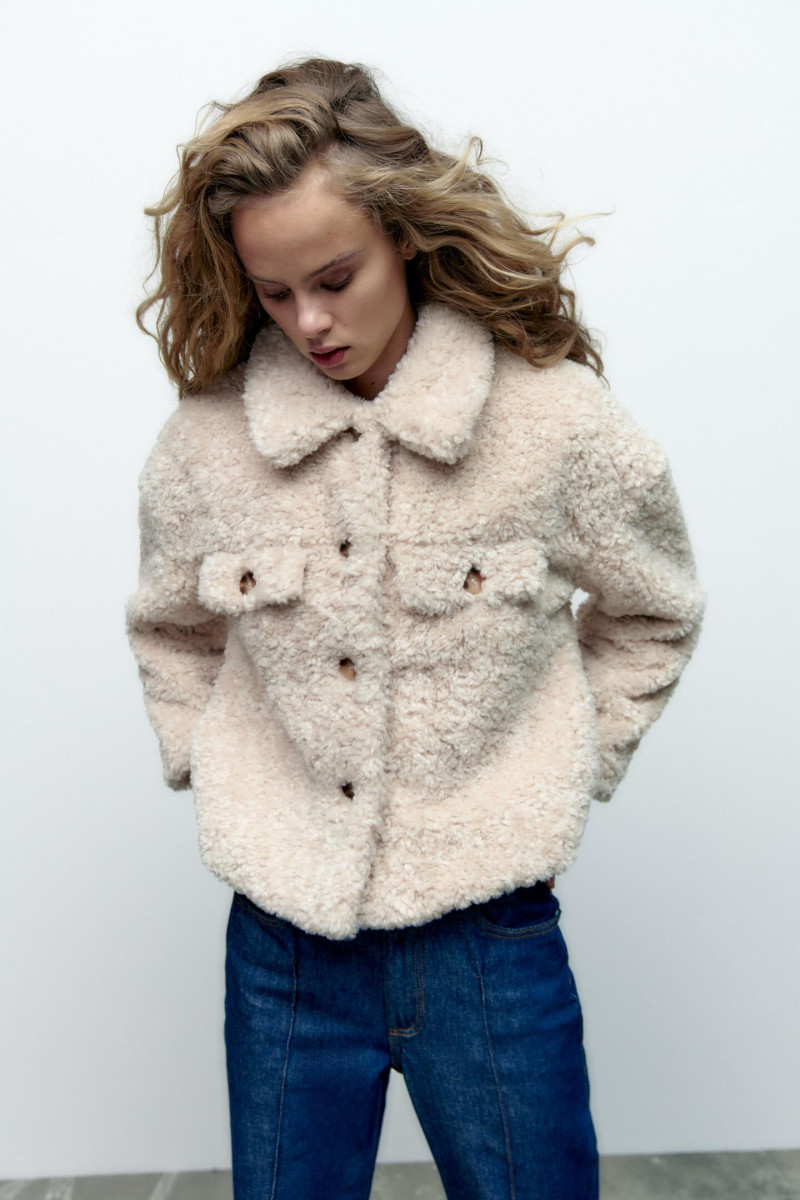 Olivia Vinten featured in  the Zara catalogue for Winter 2022