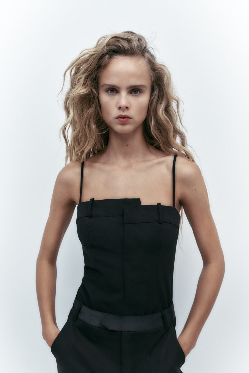 Olivia Vinten featured in  the Zara catalogue for Winter 2022