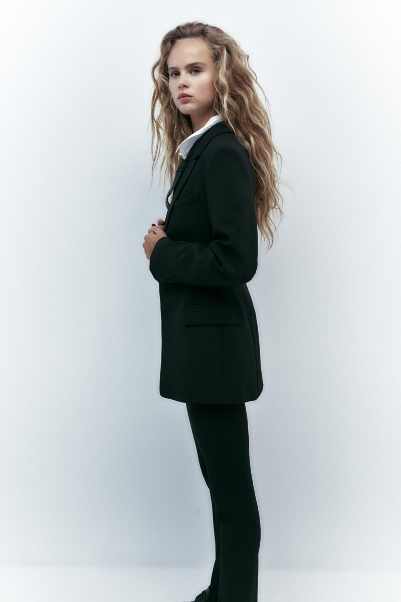 Olivia Vinten featured in  the Zara catalogue for Winter 2022