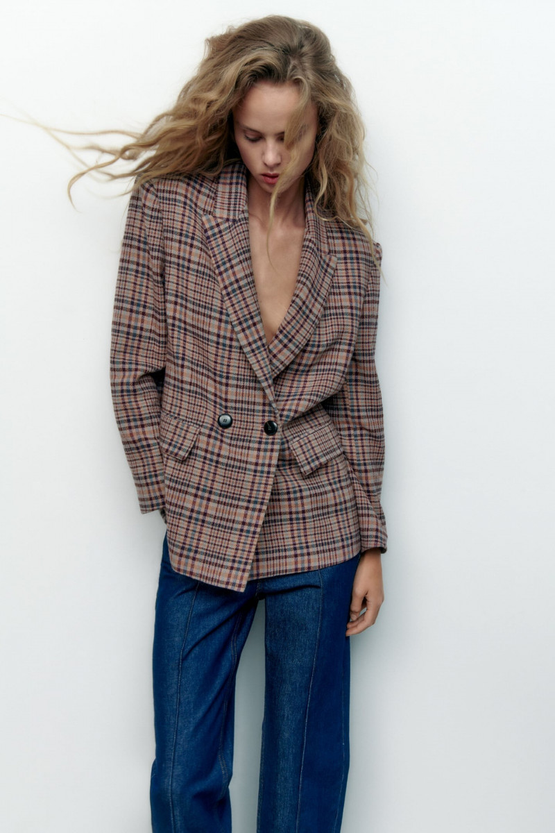 Olivia Vinten featured in  the Zara catalogue for Winter 2022