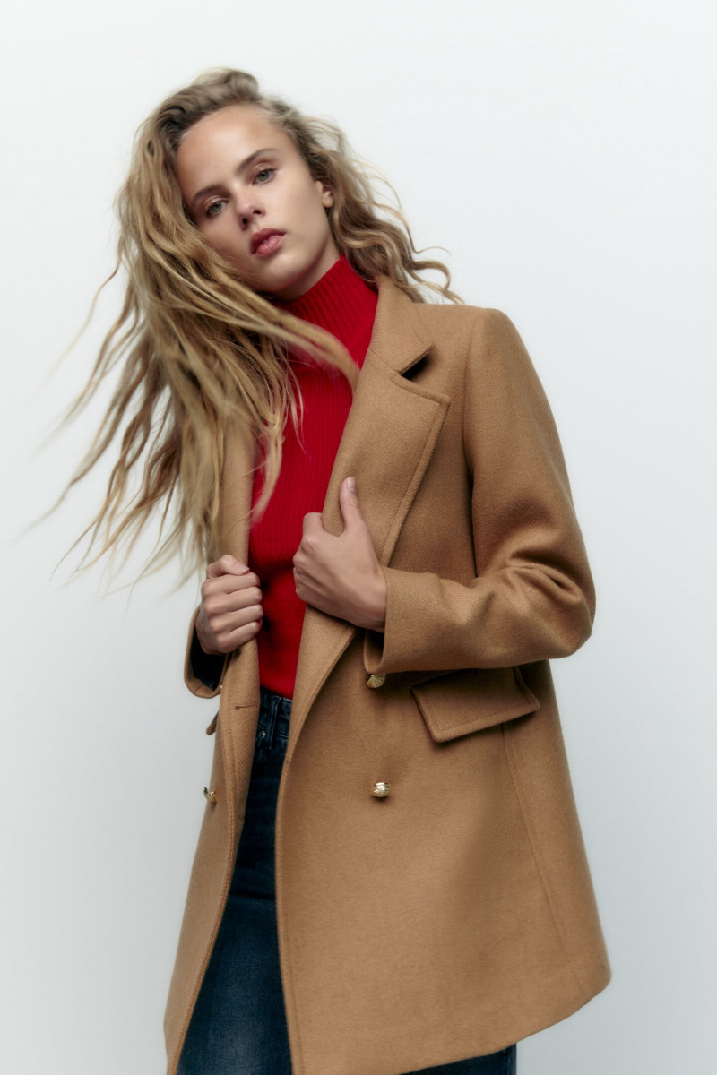 Olivia Vinten featured in  the Zara catalogue for Winter 2022