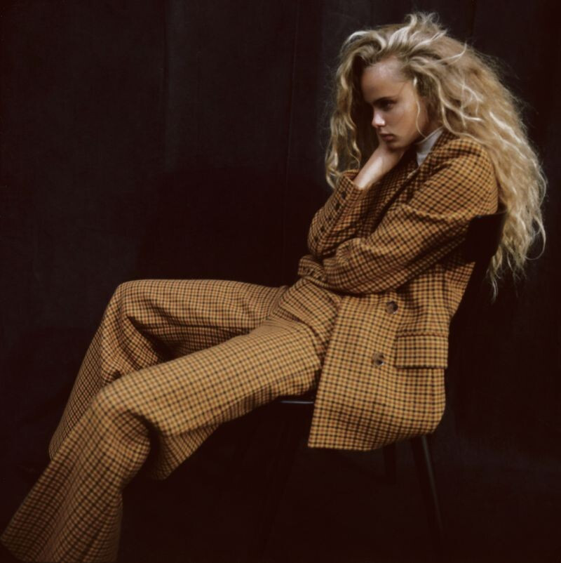 Olivia Vinten featured in  the Khaite lookbook for Autumn/Winter 2019