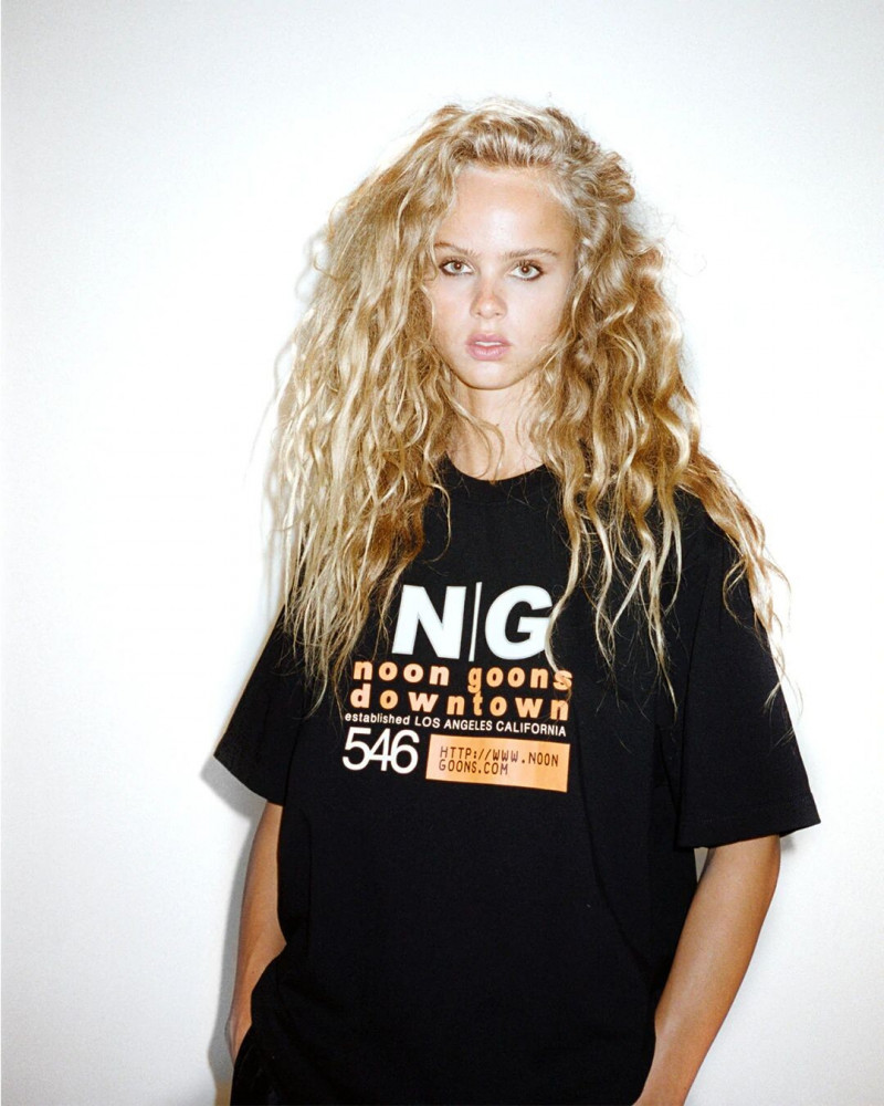 Olivia Vinten featured in  the Noon Goons lookbook for Spring/Summer 2022