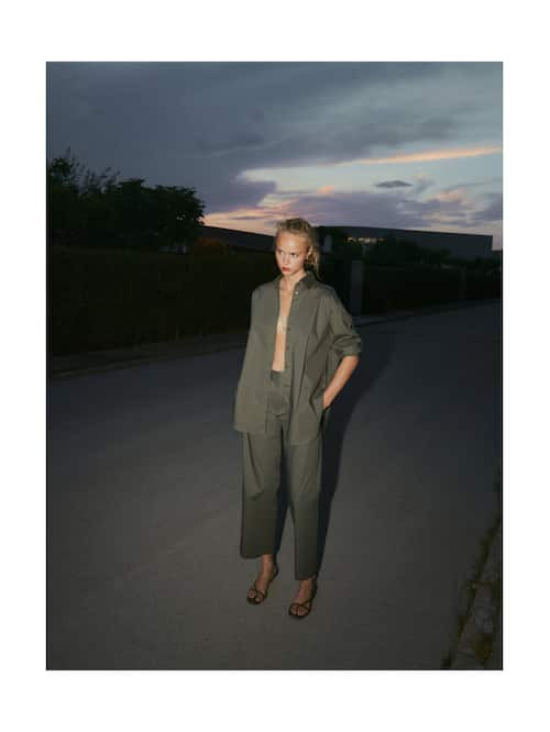 Olivia Vinten featured in  the Massimo Dutti Day & Night lookbook for Spring/Summer 2021