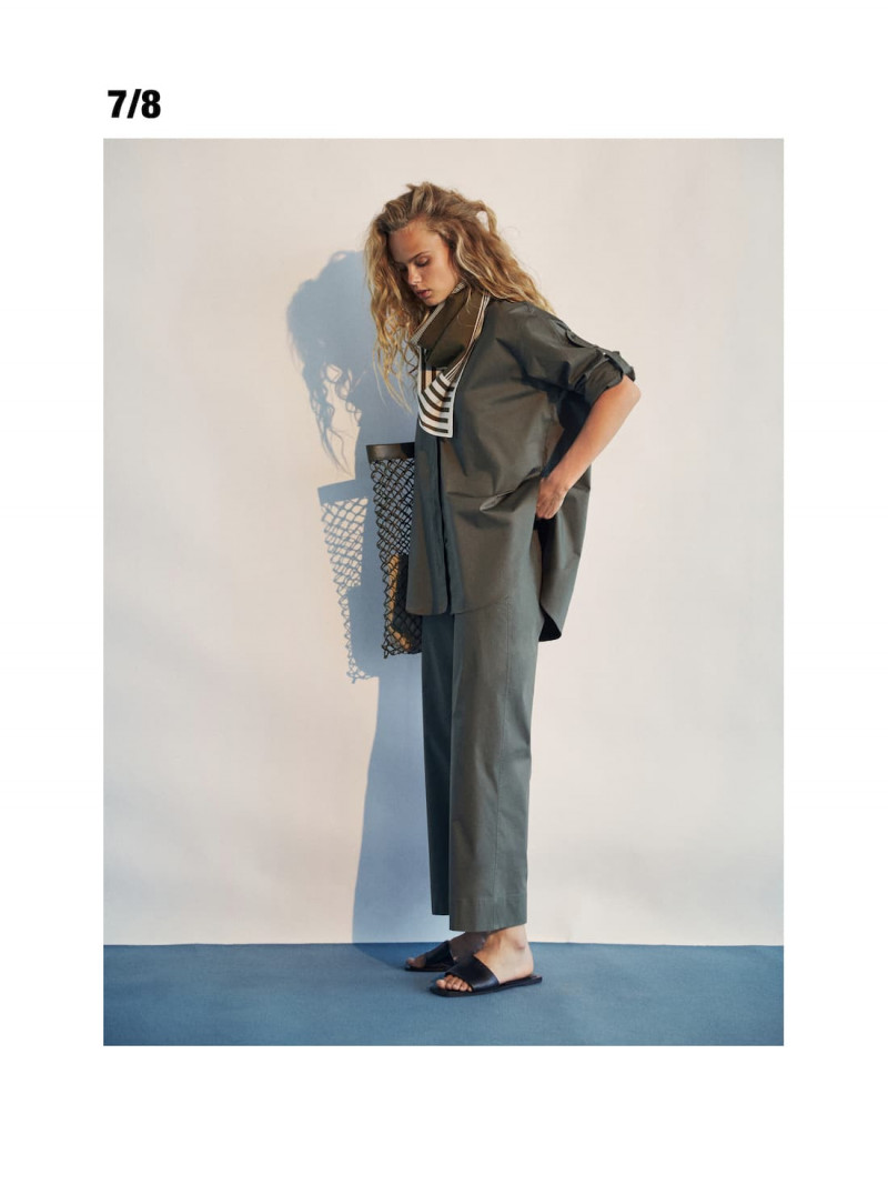 Olivia Vinten featured in  the Massimo Dutti Day & Night lookbook for Spring/Summer 2021