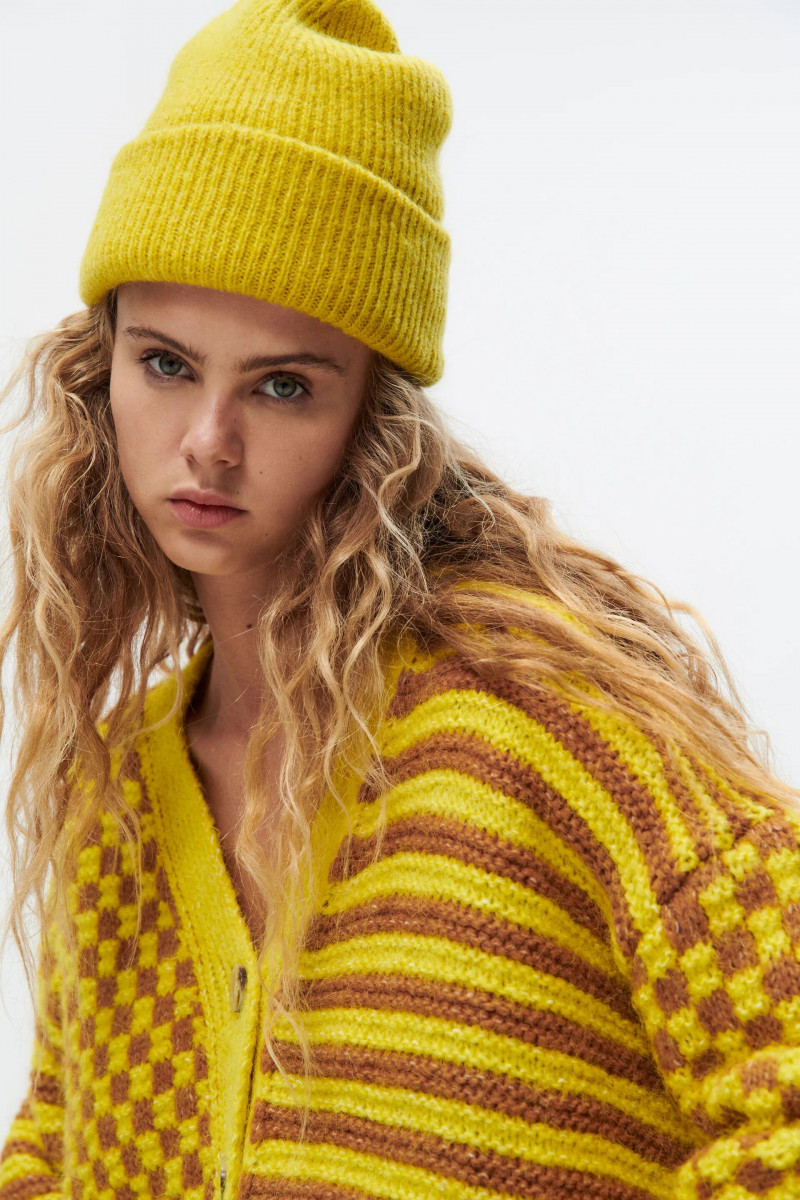 Olivia Vinten featured in  the Zara catalogue for Winter 2021