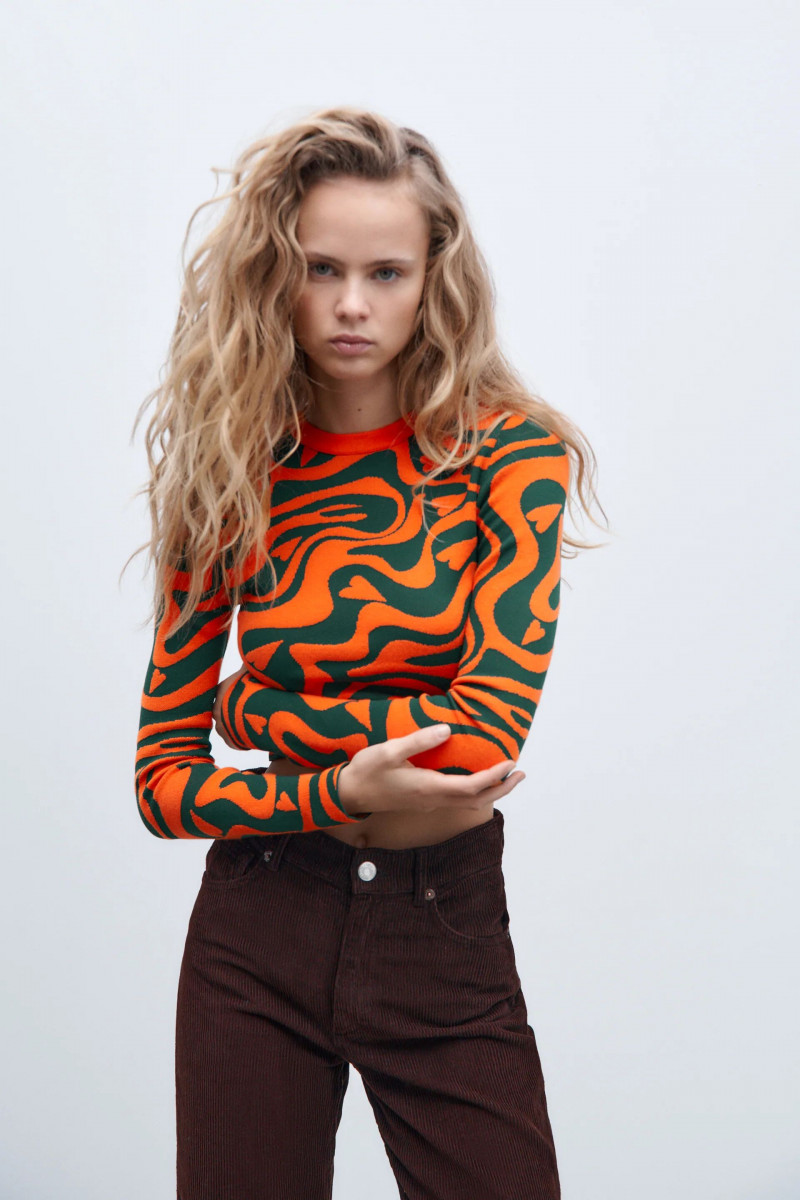 Olivia Vinten featured in  the Zara catalogue for Winter 2021