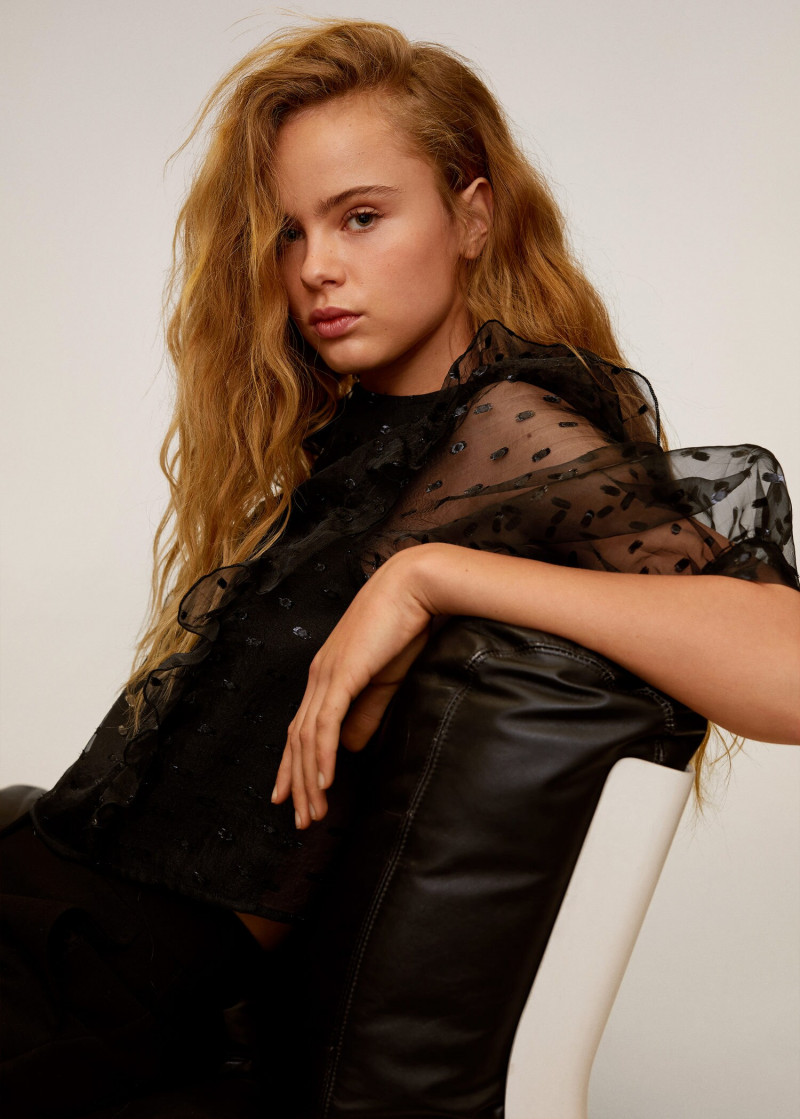 Olivia Vinten featured in  the Mango catalogue for Spring 2020