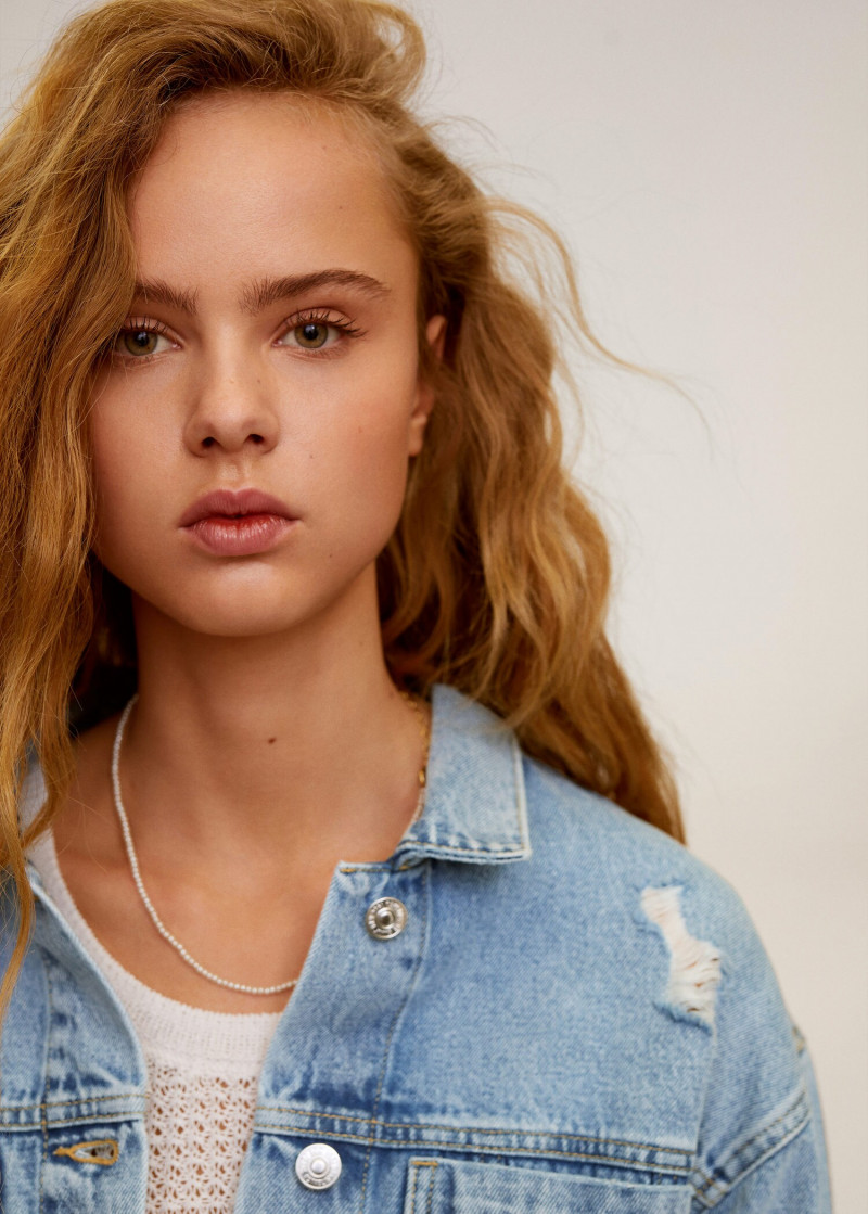 Olivia Vinten featured in  the Mango catalogue for Spring 2020