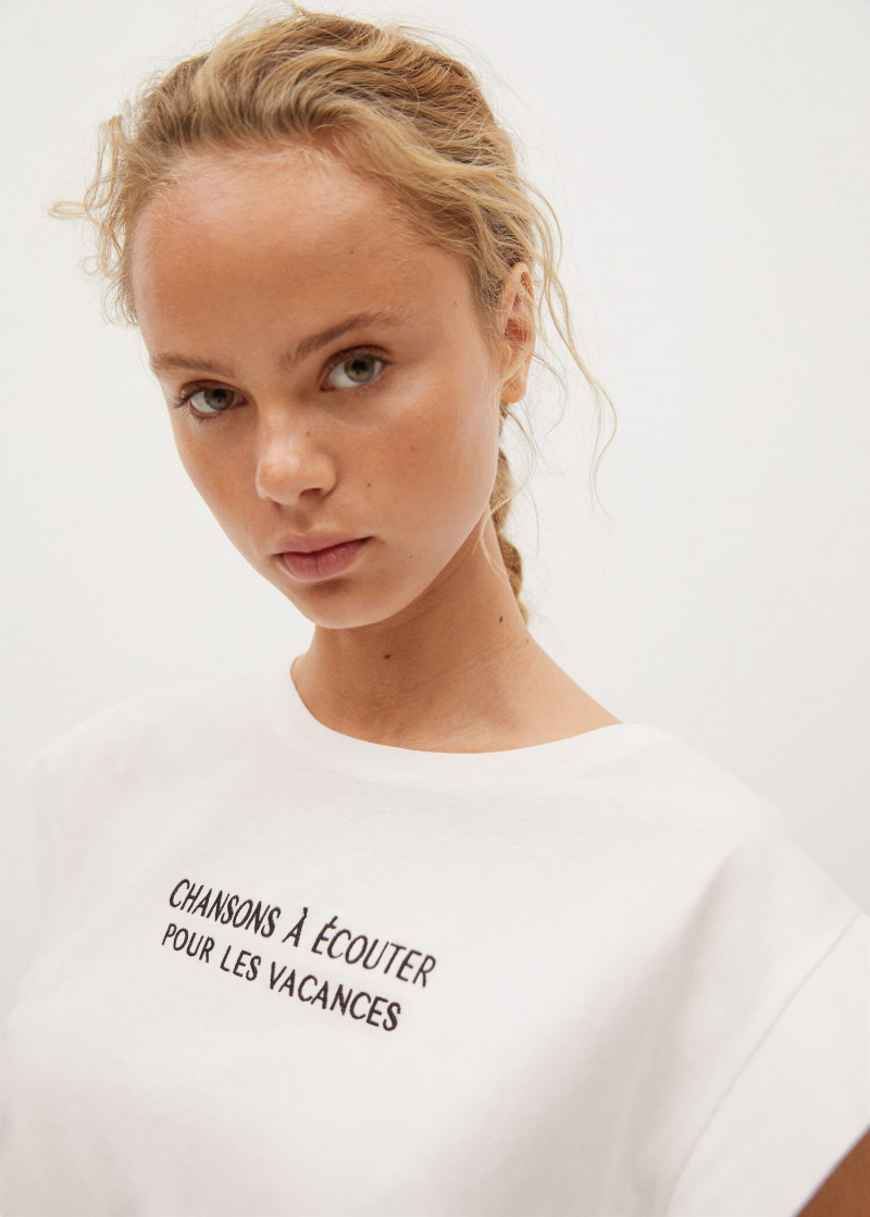 Olivia Vinten featured in  the Mango catalogue for Spring 2020