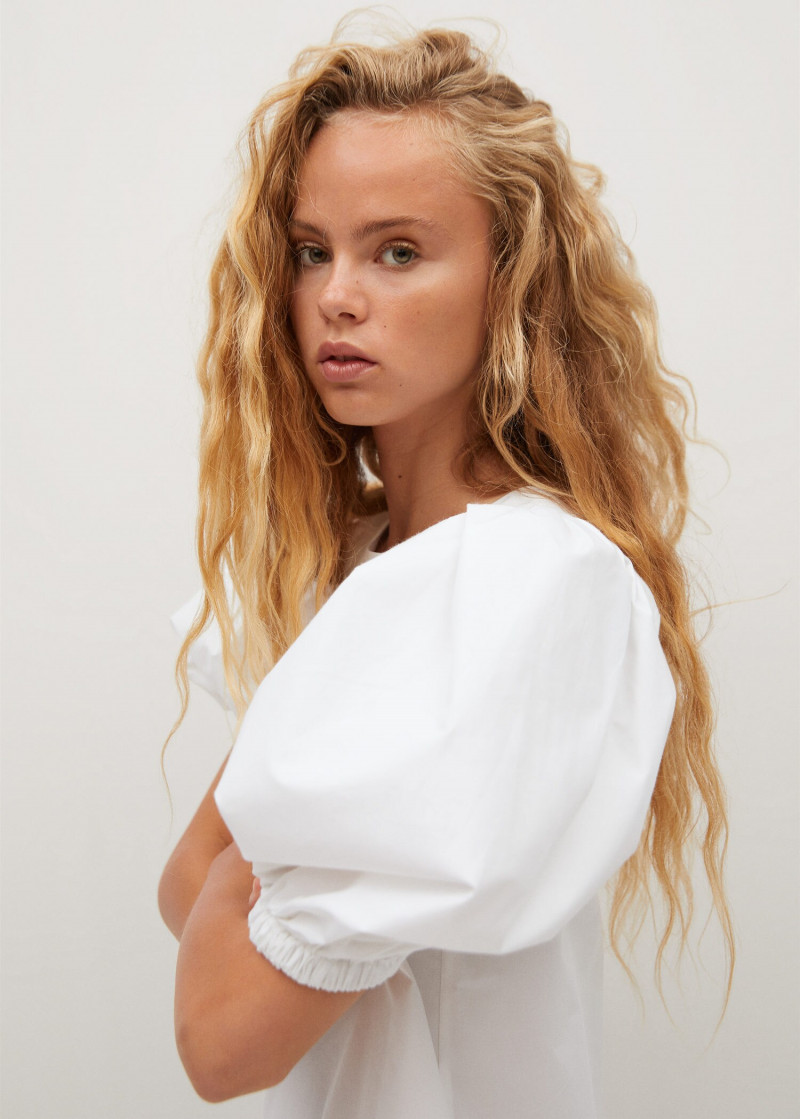 Olivia Vinten featured in  the Mango catalogue for Spring 2020