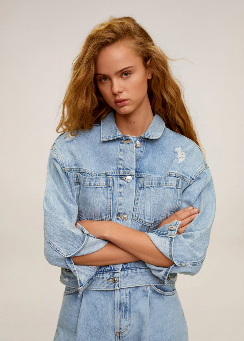 Olivia Vinten featured in  the Mango catalogue for Spring 2020