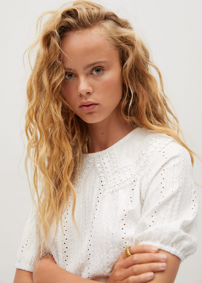 Olivia Vinten featured in  the Mango catalogue for Spring 2020