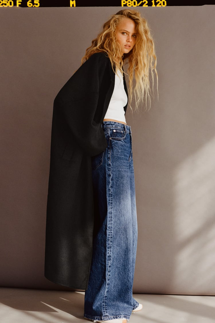 Olivia Vinten featured in  the Zara Denim lookbook for Fall 2020