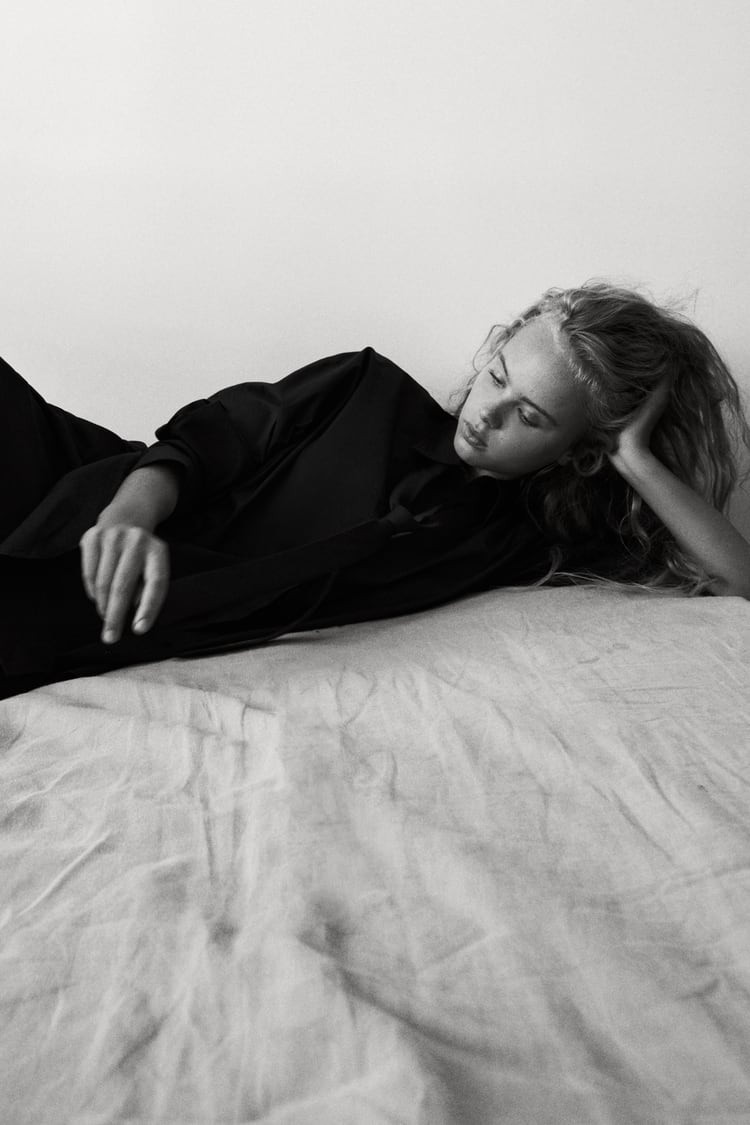 Olivia Vinten featured in  the Zara Denim lookbook for Fall 2020