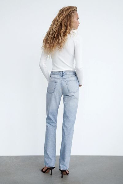 Olivia Vinten featured in  the Zara Denim catalogue for Winter 2021