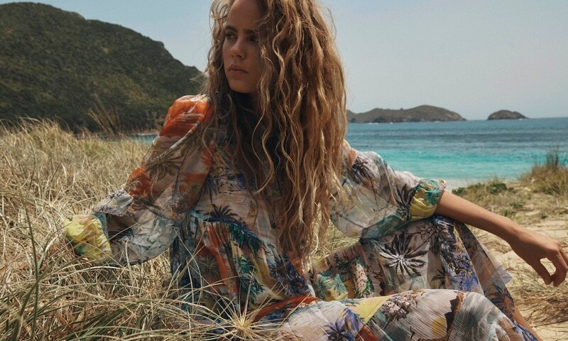 Olivia Vinten featured in  the Zimmermann Swim advertisement for Summer 2020