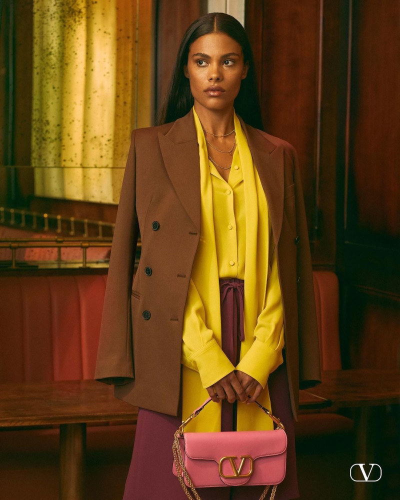 Tina Kunakey di Vita featured in  the Valentino advertisement for Resort 2022