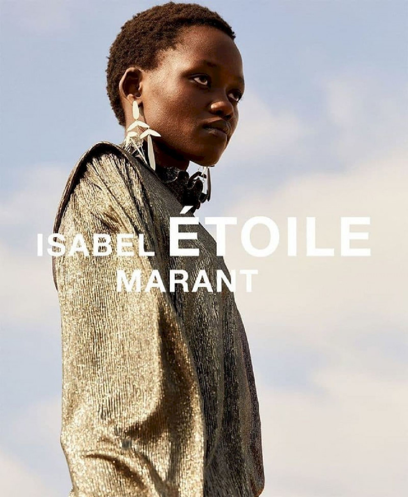 Caren Jepkemei featured in  the Étoile Isabel Marant advertisement for Autumn/Winter 2021