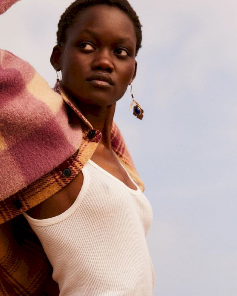 Caren Jepkemei featured in  the Étoile Isabel Marant advertisement for Autumn/Winter 2021