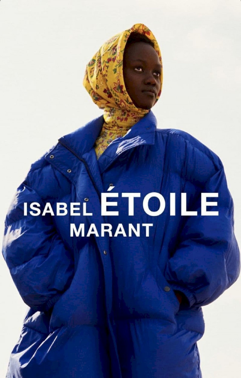 Caren Jepkemei featured in  the Étoile Isabel Marant advertisement for Autumn/Winter 2021