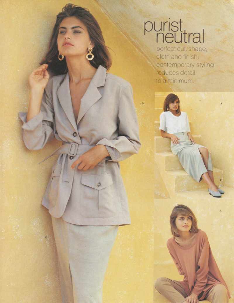 Gretha Cavazzoni featured in  the Next catalogue for Spring/Summer 1991