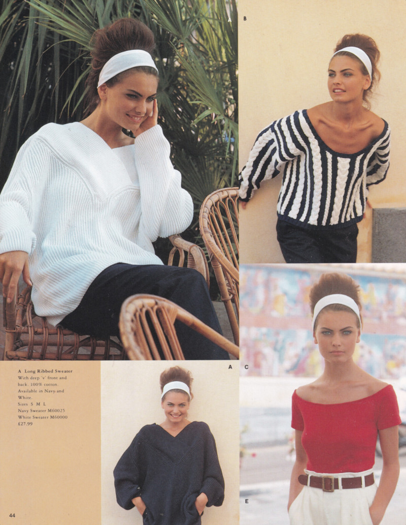 Gretha Cavazzoni featured in  the Next catalogue for Spring/Summer 1991