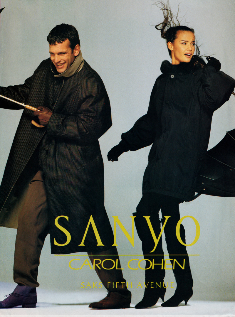 Nadege du Bospertus featured in  the Sanyo advertisement for Autumn/Winter 1993