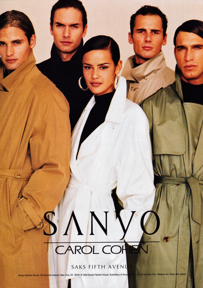 Nadege du Bospertus featured in  the Sanyo advertisement for Spring/Summer 1994