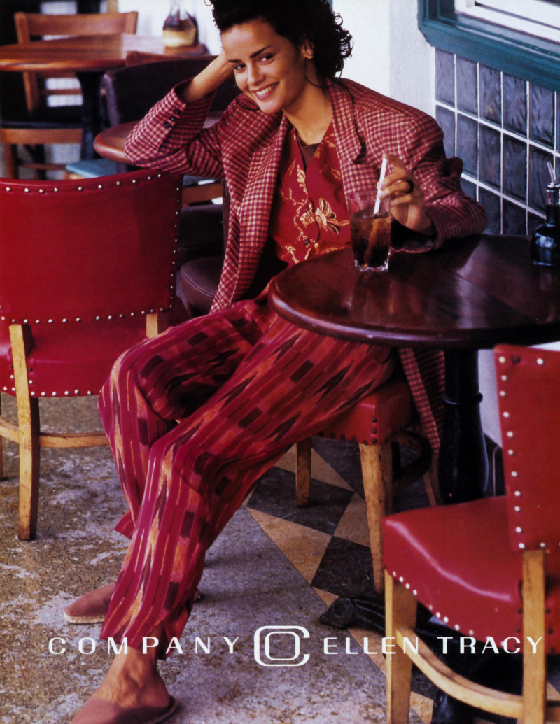 Nadege du Bospertus featured in  the Ellen Tracy Company advertisement for Spring/Summer 1993